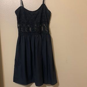 Cute black lace dress size medium